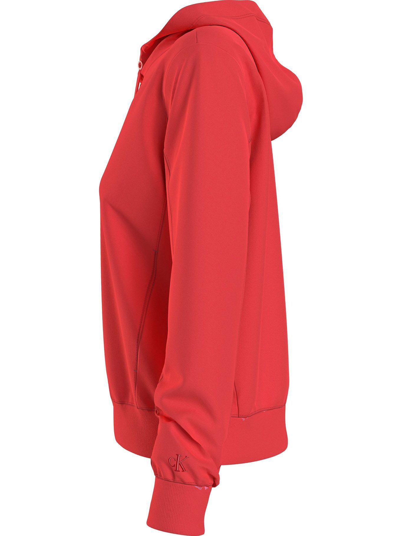 Hoodie Monogram Logo Rojo Calvin Klein-3