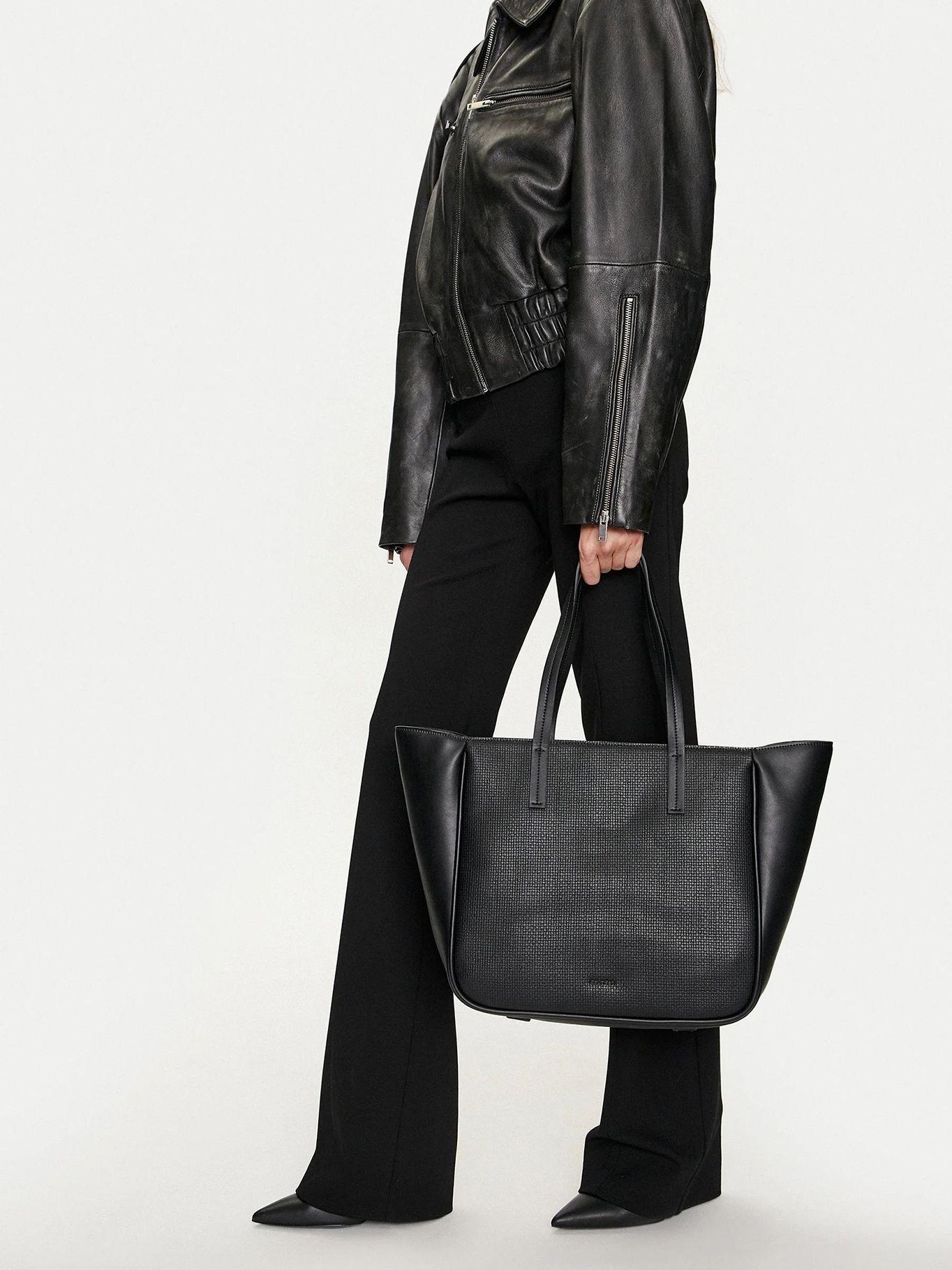 Cartera Shopper Ck Refine BEH Negro Calvin Klein-4