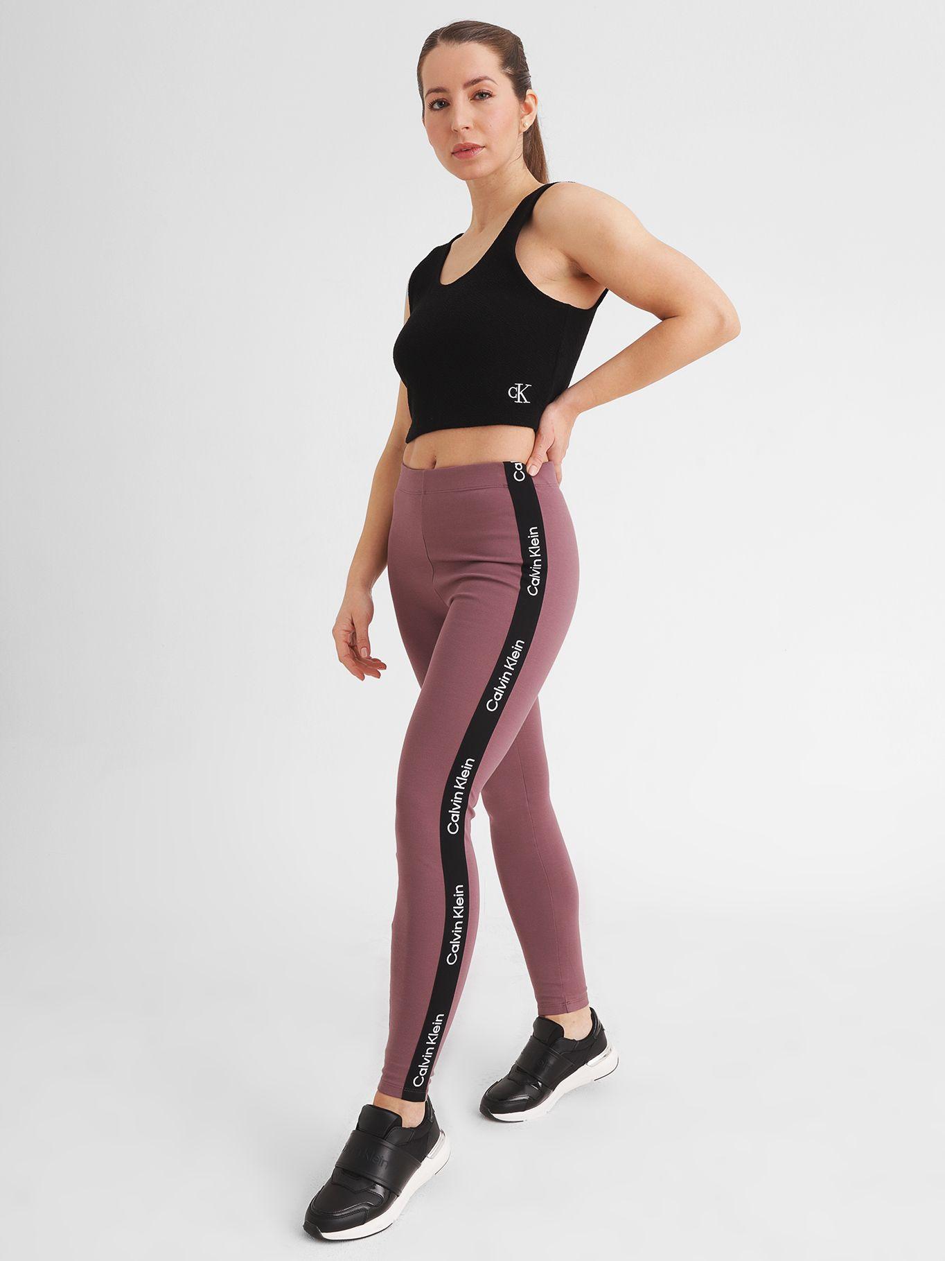 Leggings Minimal Logo Morado Calvin Klein-2