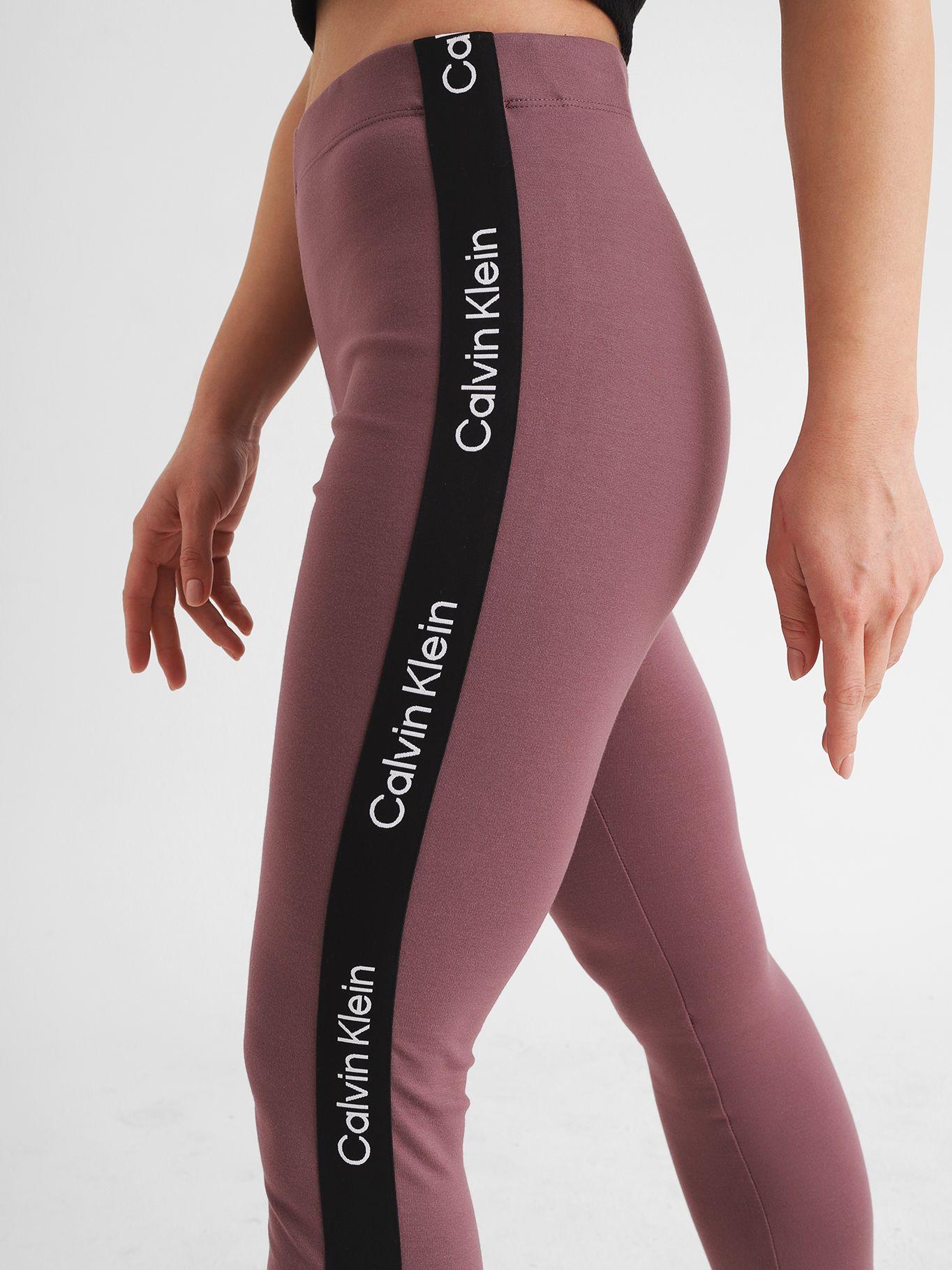 Leggings Minimal Logo Morado Calvin Klein-3