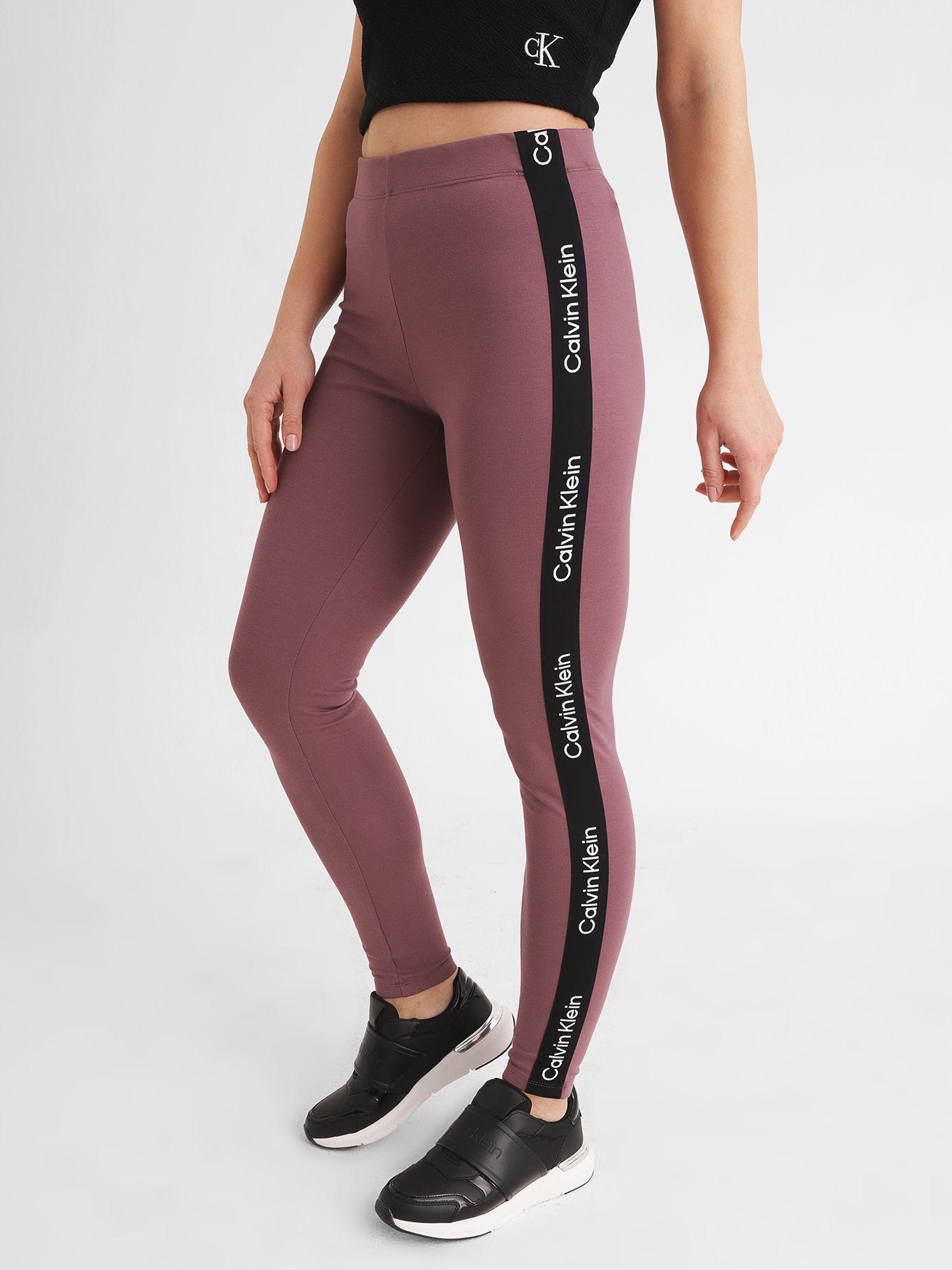 Leggings Minimal Logo Morado Calvin Klein-0