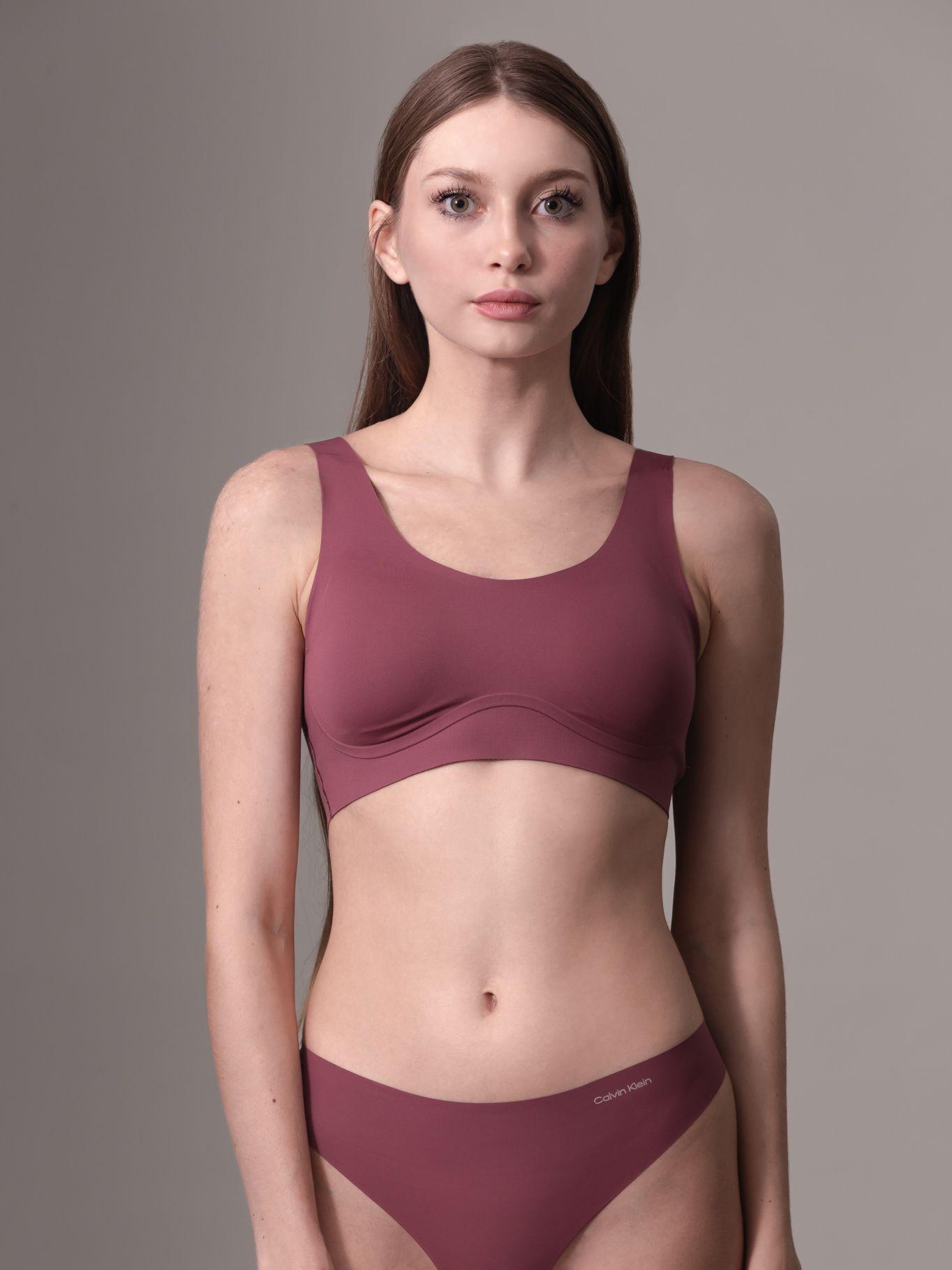 Bralette Invisible Burdeo Calvin Klein-0