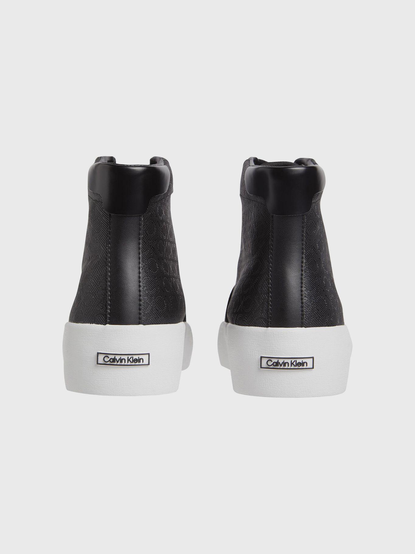Zapatillas altas con monograma Negro Calvin Klein-1