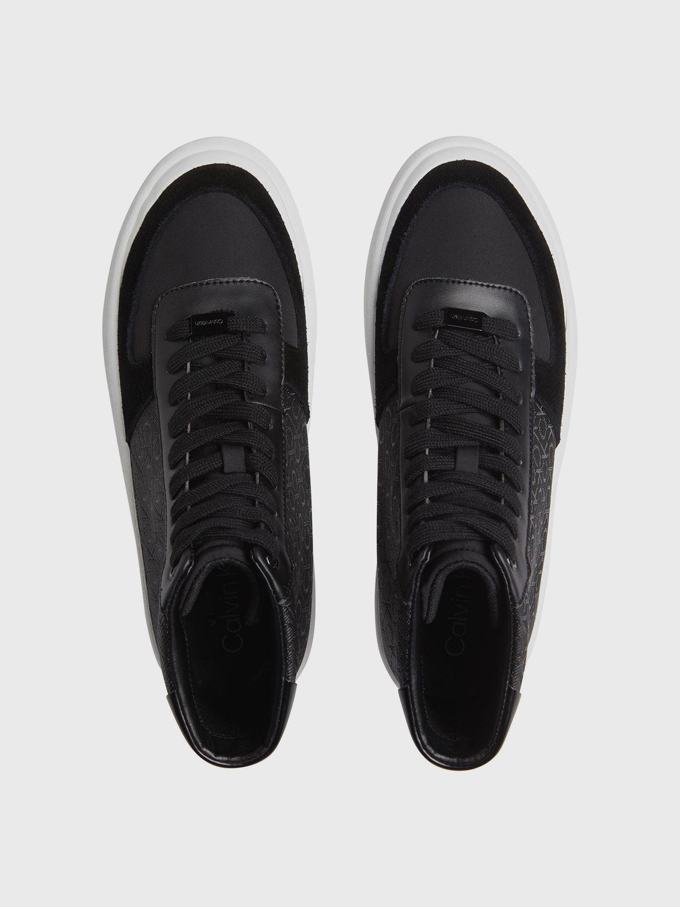 Zapatillas altas con monograma Negro Calvin Klein-2