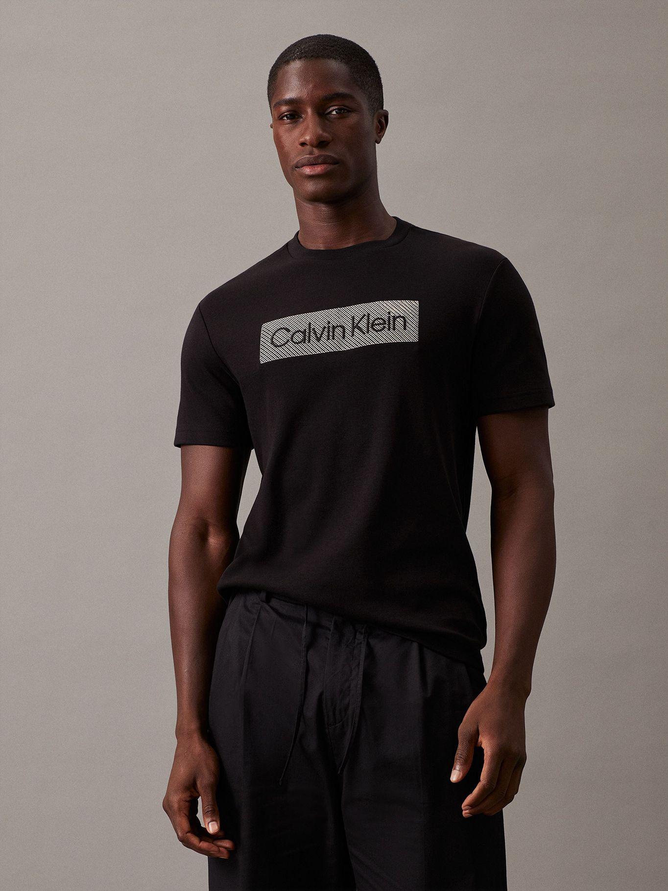 Polera Textured Embroidery Negro Calvin Klein-0