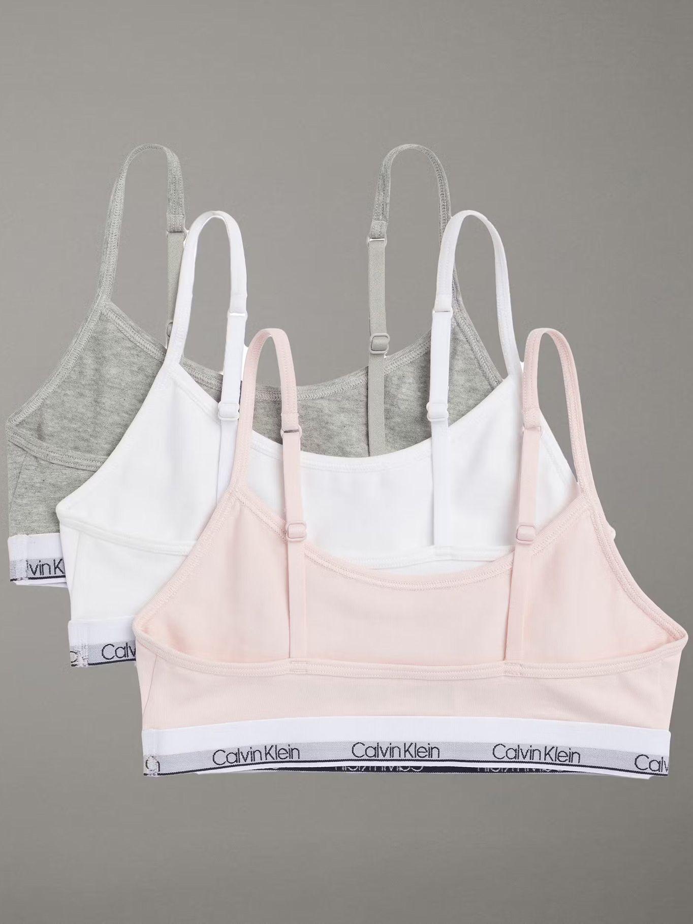 Pack 3 Cropped Niña Bralettes Multicolor Calvin Klein-1
