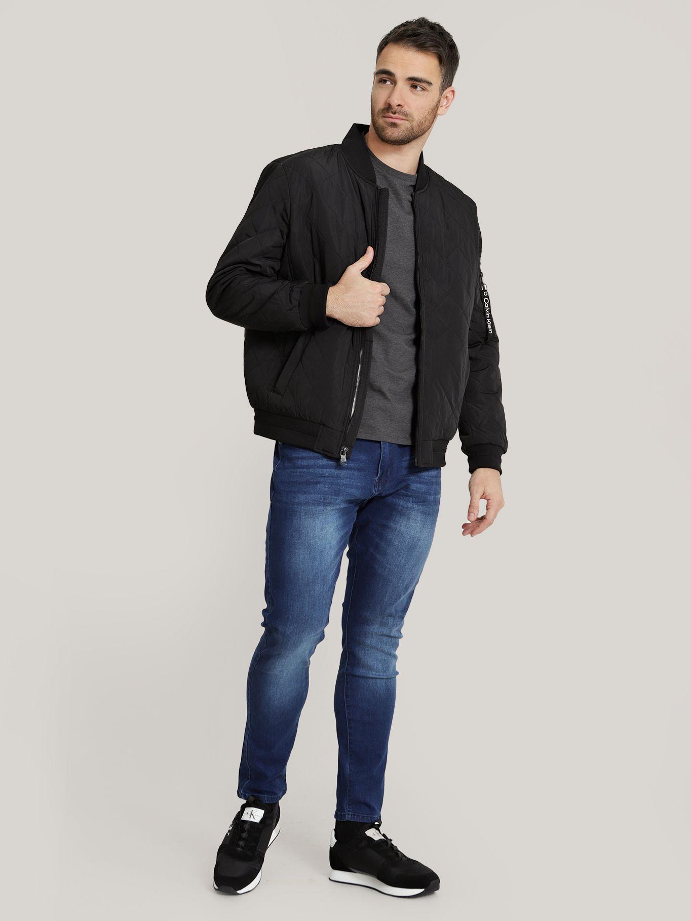 Chaqueta Bomber Quilted Negro Calvin Klein-1