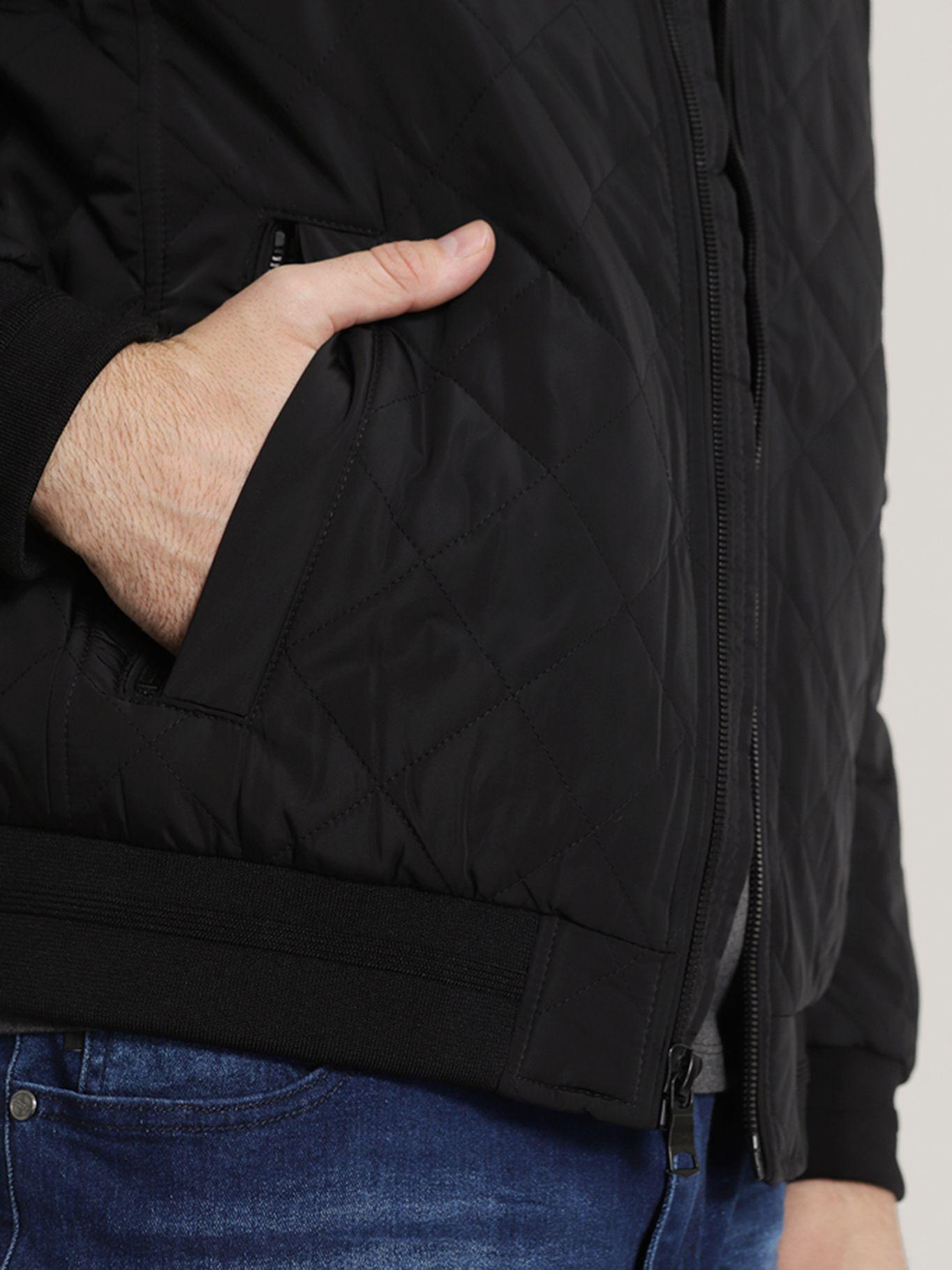 Chaqueta Bomber Quilted Negro Calvin Klein-4