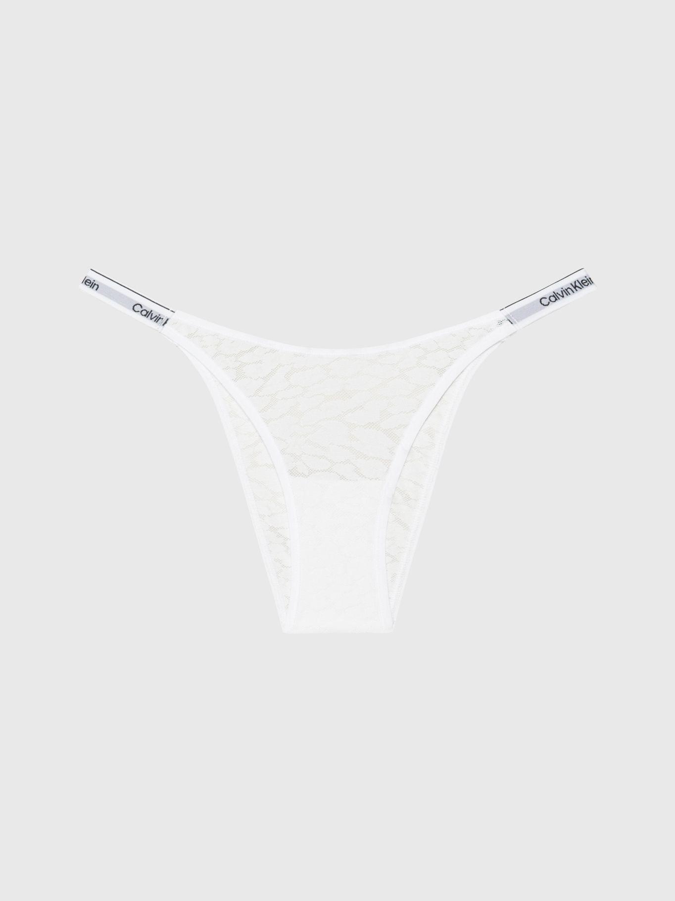 Calzón Moderrn Logo Lace Blanco Calvin Klein-4