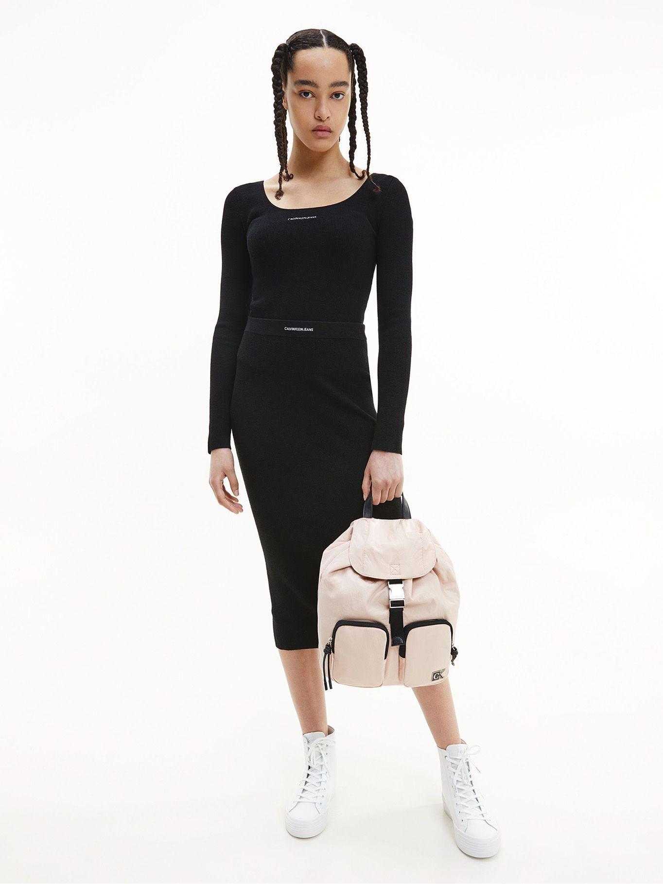 Mochila Feminine Nylon Rosa Calvin Klein-3