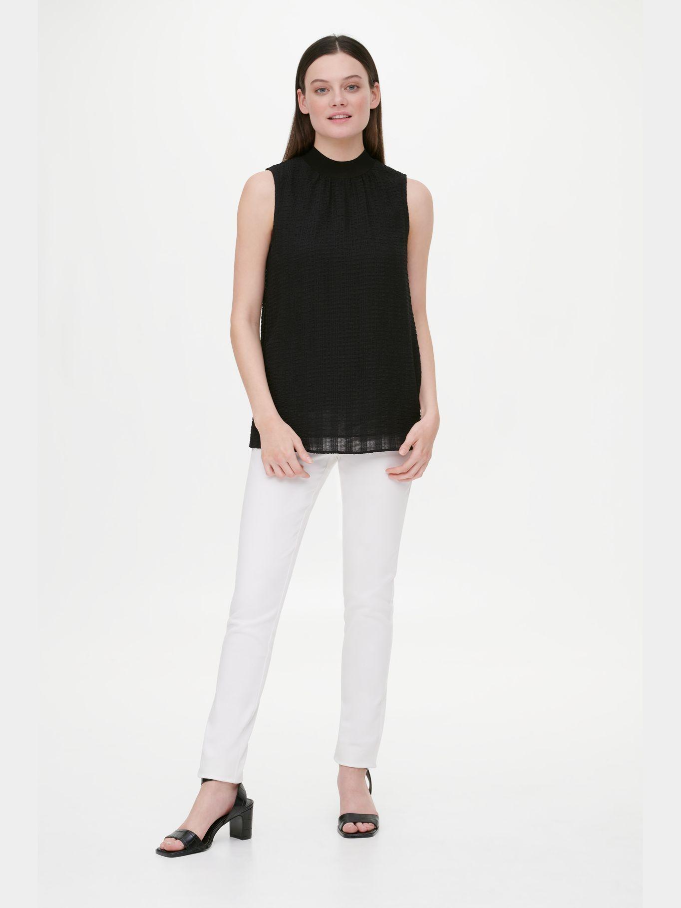 Blusa Texture Stripe Negro Calvin Klein-0