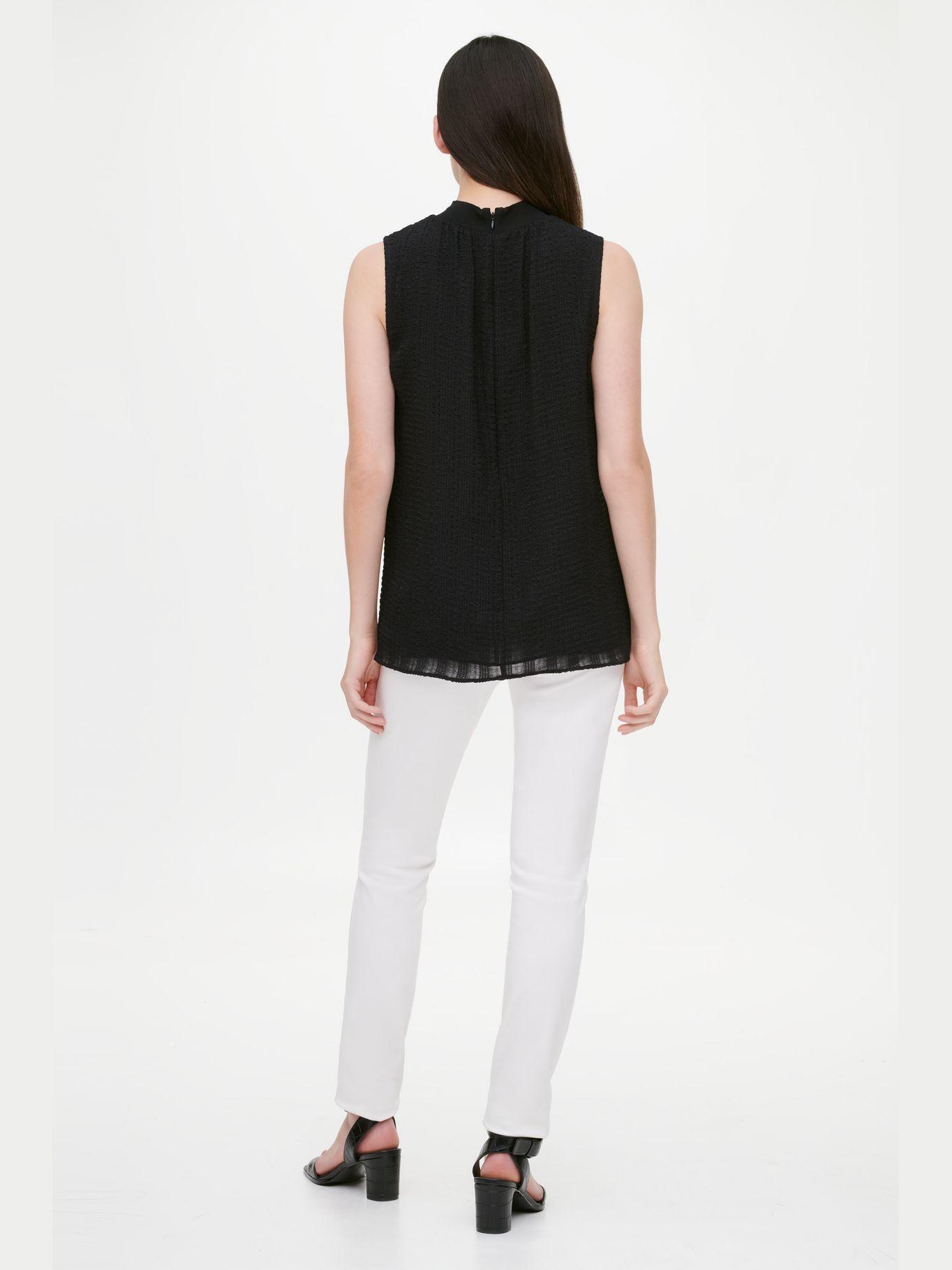 Blusa Texture Stripe Negro Calvin Klein-1
