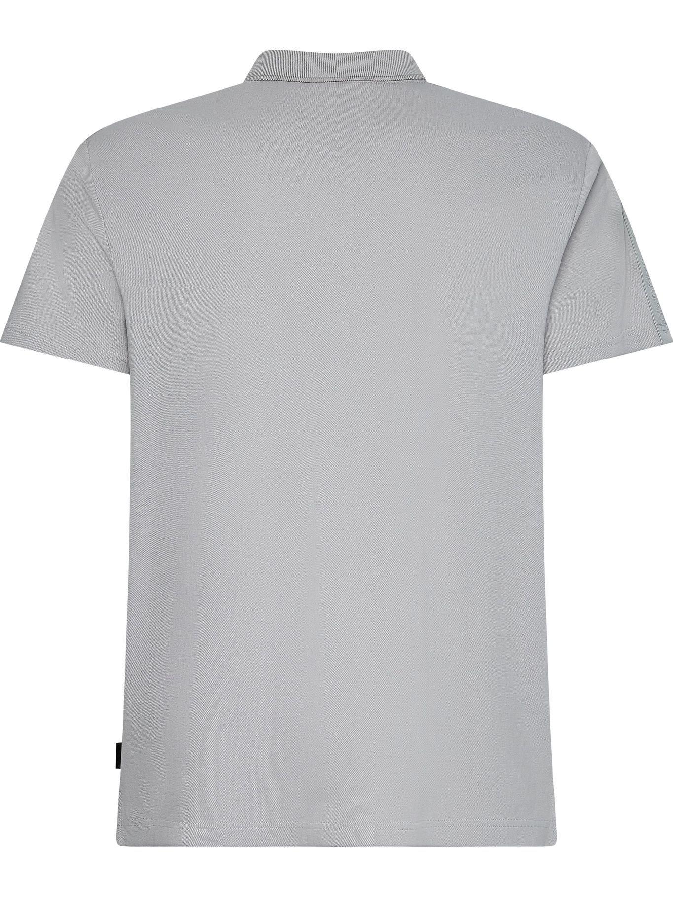 Polo Tonal Logo Tape Gris Calvin Klein-1