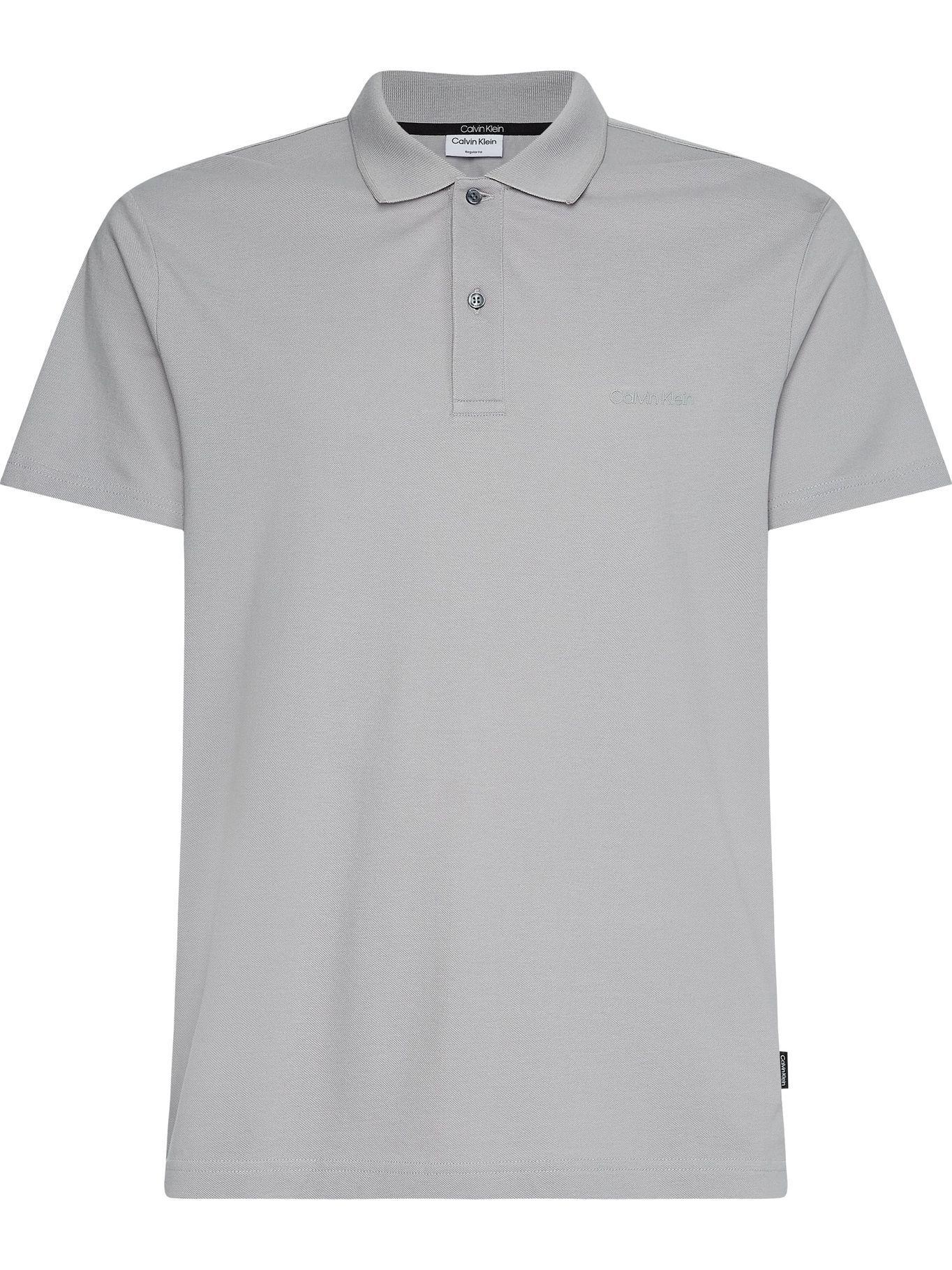 Polo Tonal Logo Tape Gris Calvin Klein-0