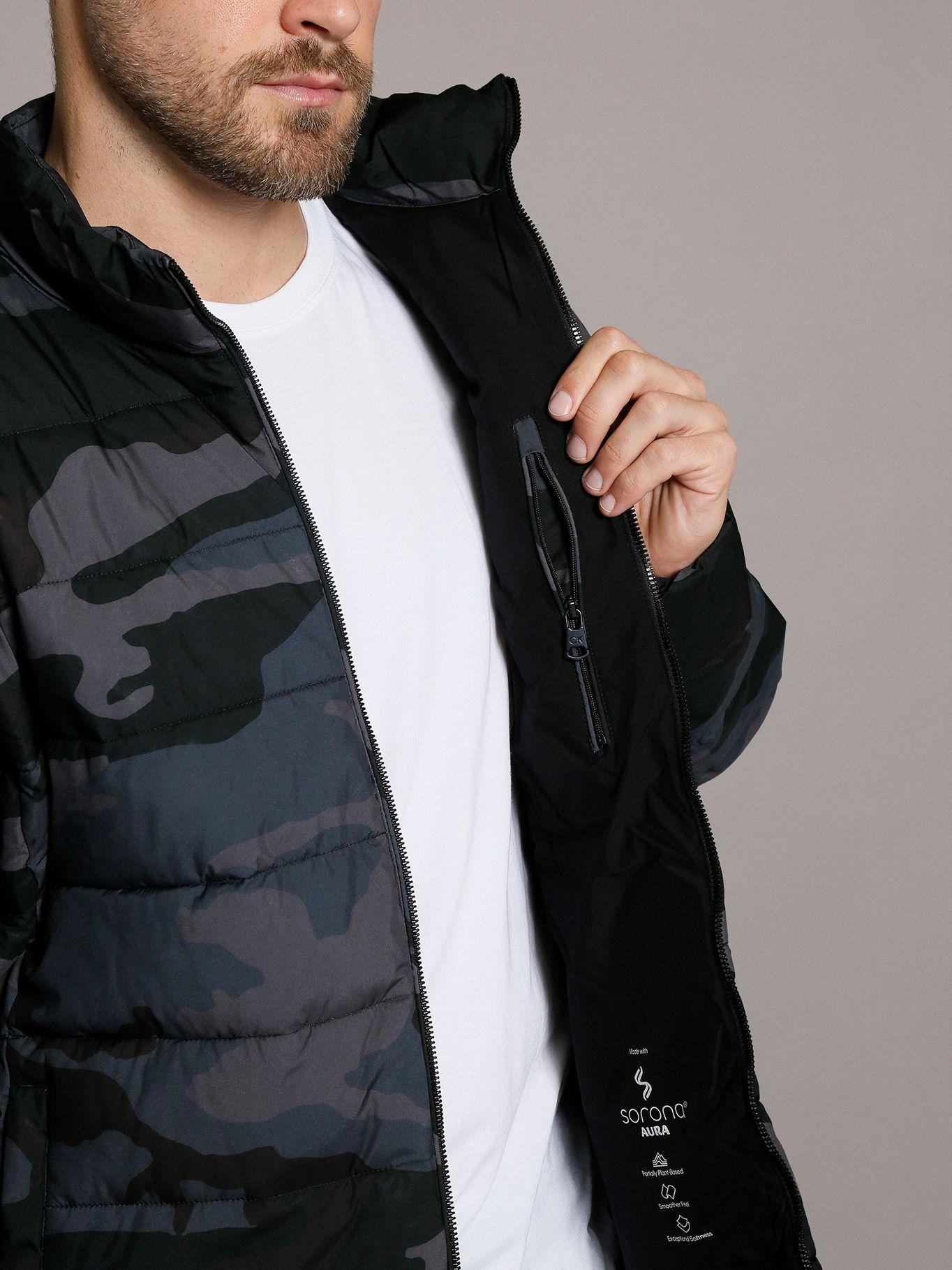 Parka Stretch Pufer Multicolor Calvin Klein-5