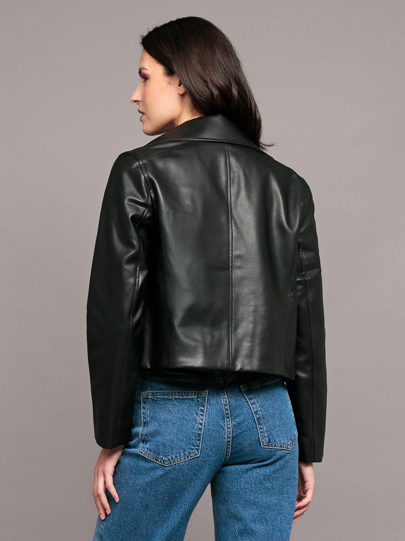 Chaqueta acabado estilo motociclista Negro Calvin Klein-3