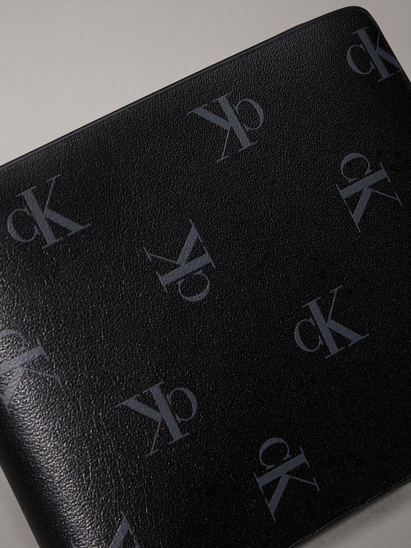 Billetera Aop Bifold W/Coin Negro Calvin Klein-3