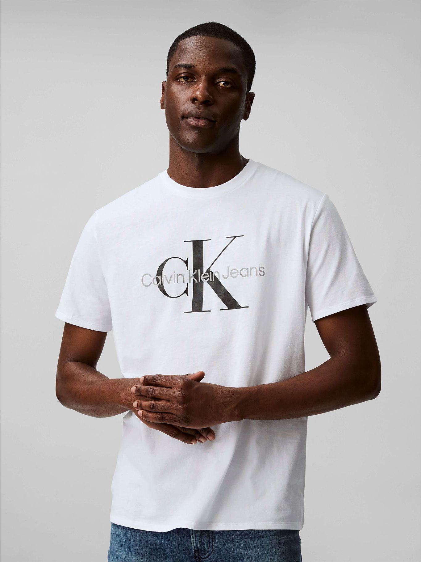 Polera Monogram Crew Blanco Calvin Klein-0