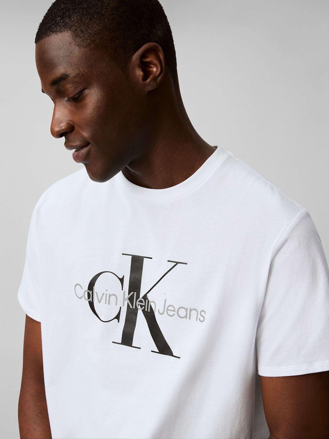 Polera Monogram Crew Blanco Calvin Klein-3