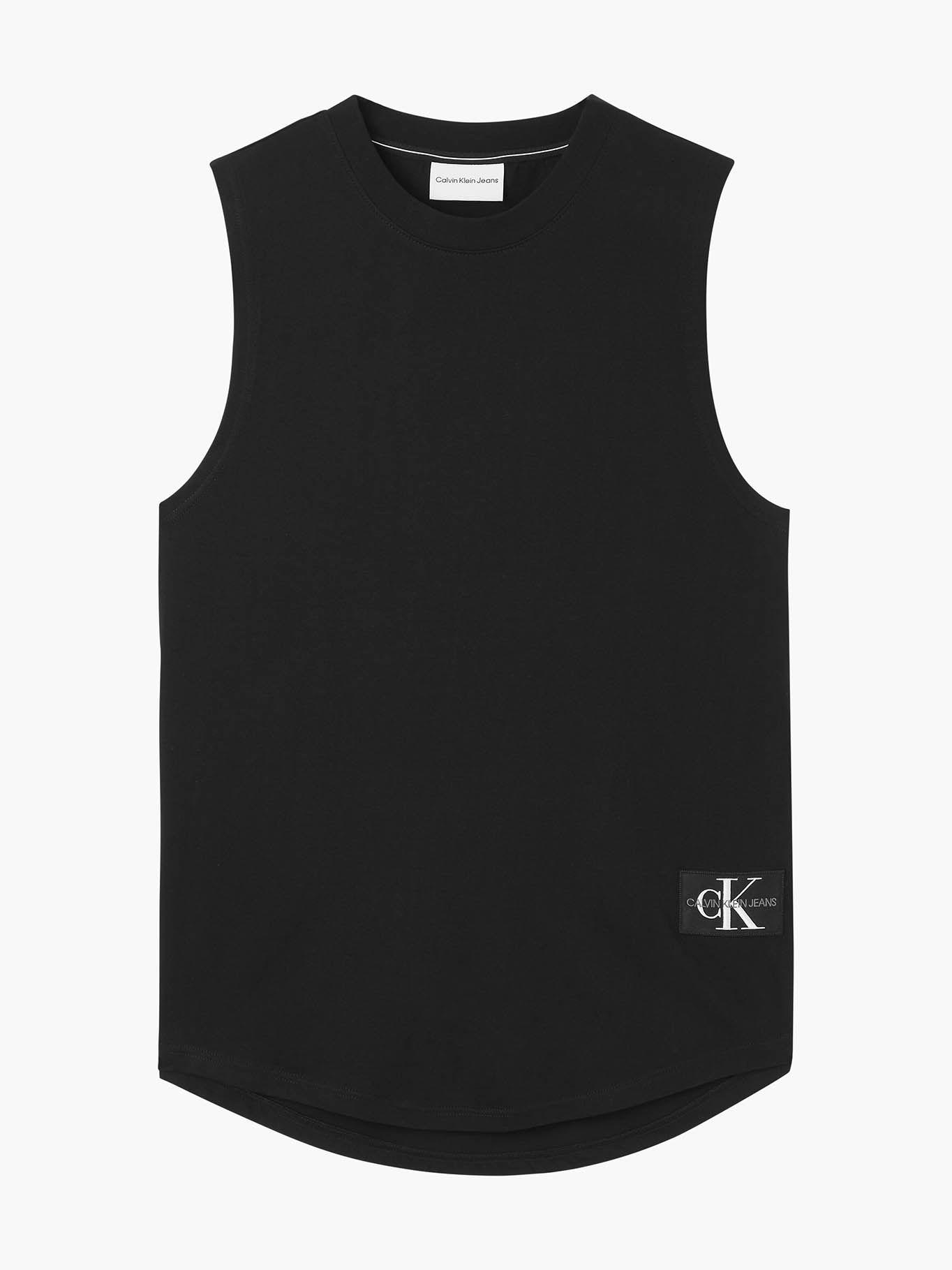 Camiseta de tirantes de algodón orgánico Negro Calvin Klein J30J320597-BEH-5