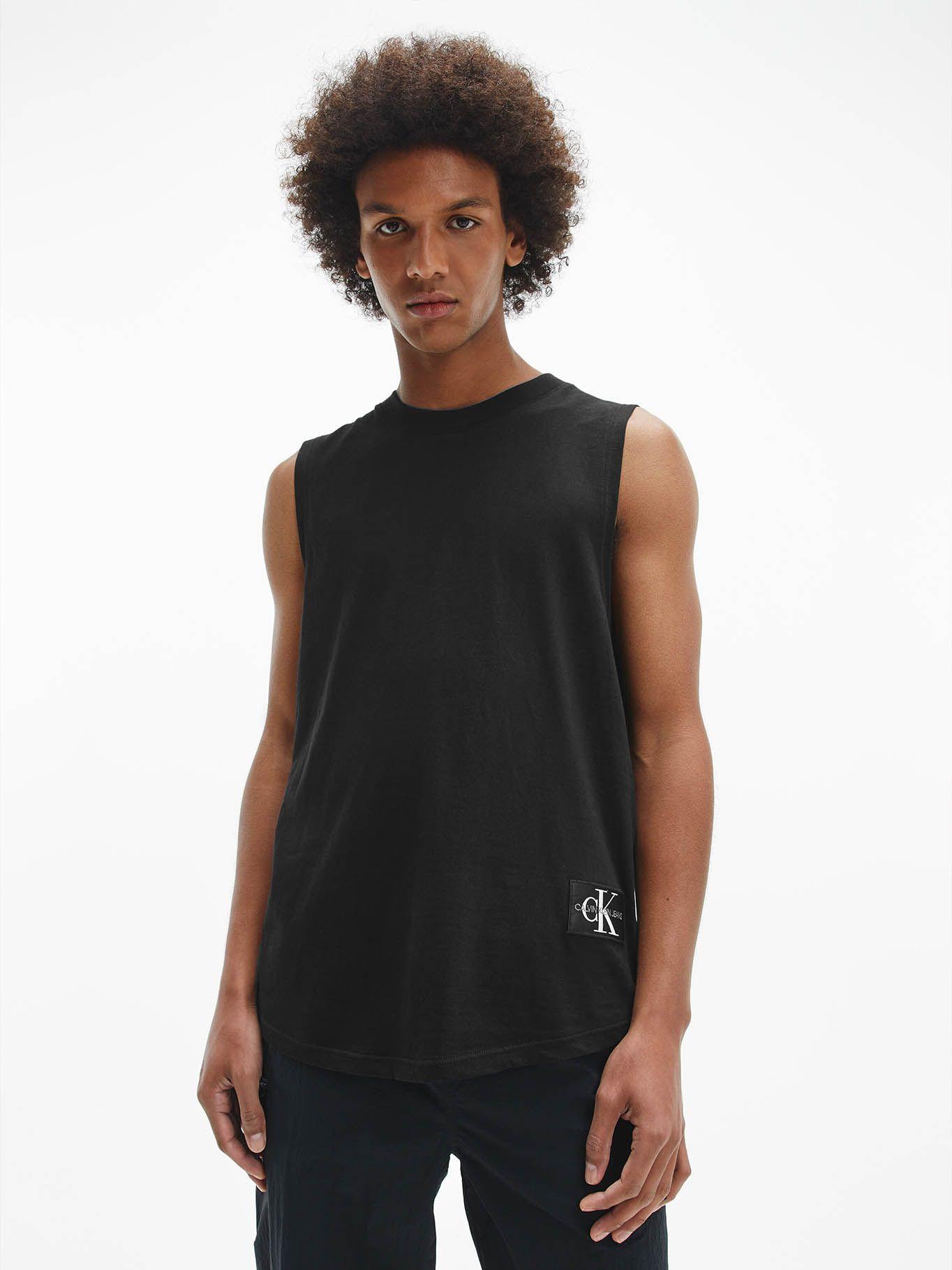 Camiseta de tirantes de algodón orgánico Negro Calvin Klein J30J320597-BEH-0