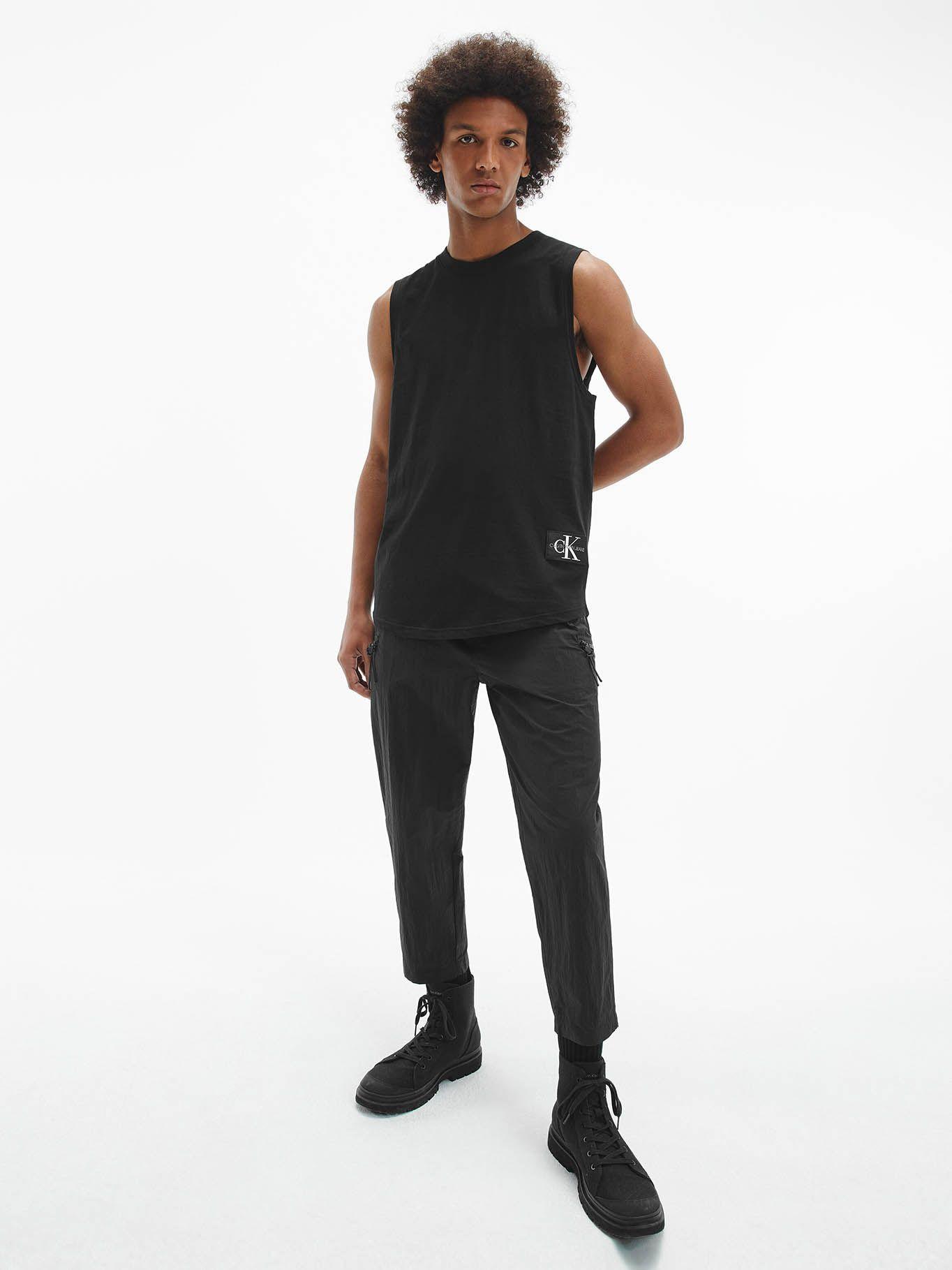 Camiseta de tirantes de algodón orgánico Negro Calvin Klein J30J320597-BEH-1