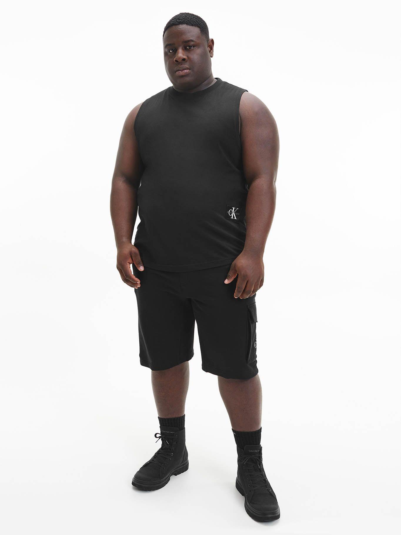 Camiseta de tirantes de algodón orgánico Negro Calvin Klein J30J320597-BEH-4