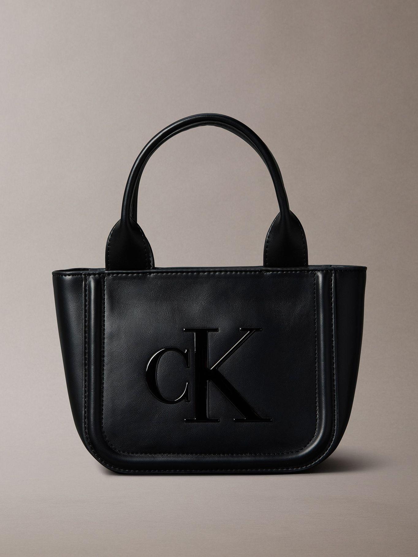 Cartera Tote Pequeña Con Logo Negro Calvin Klein-0