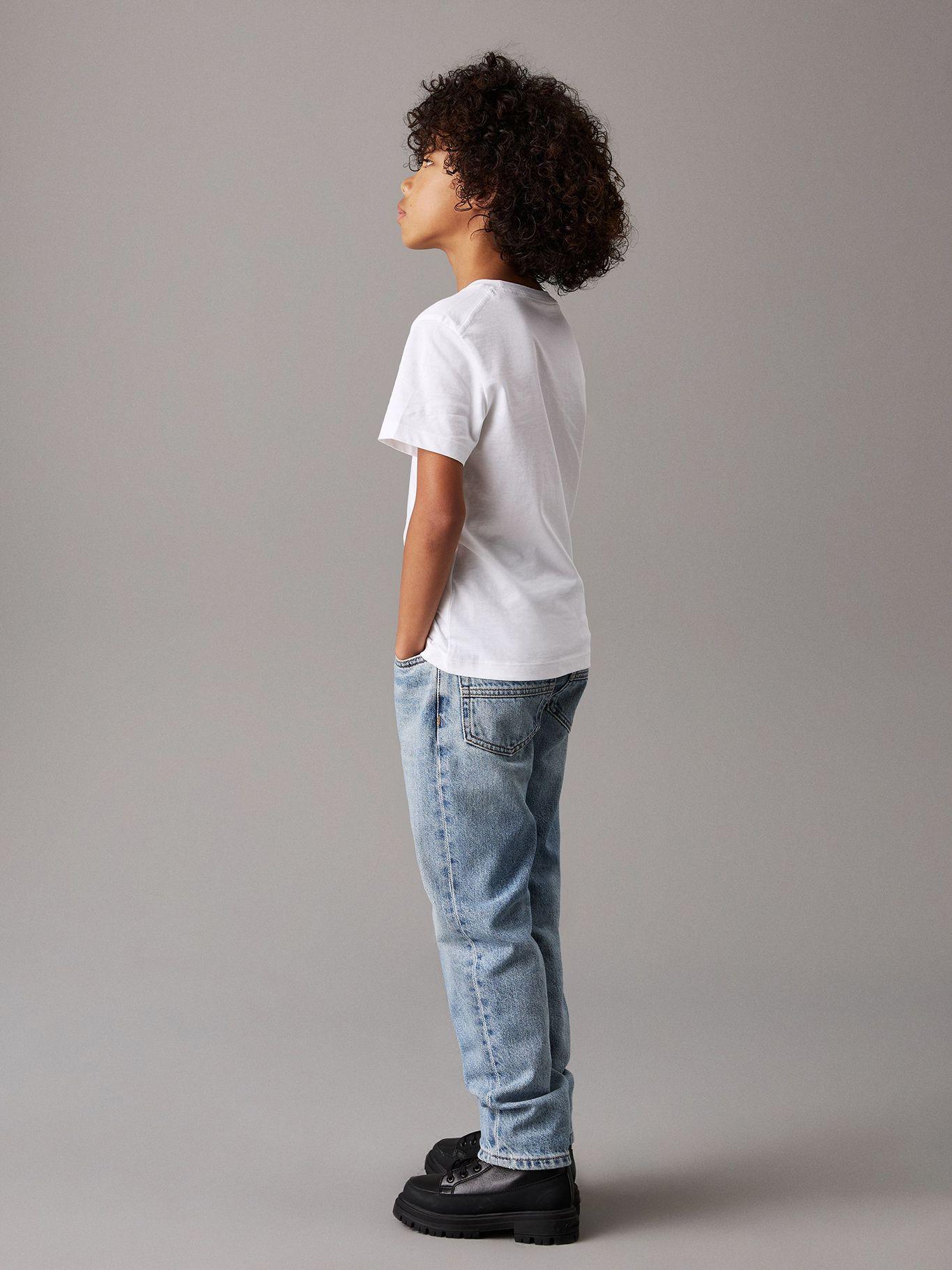 Polera Niño CK Monogram Blanco Calvin Klein-5