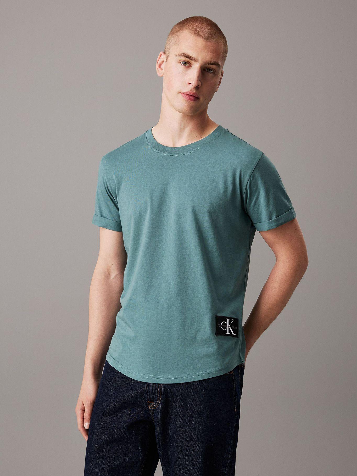 Polera Badge Turn Up Verde Calvin Klein-0