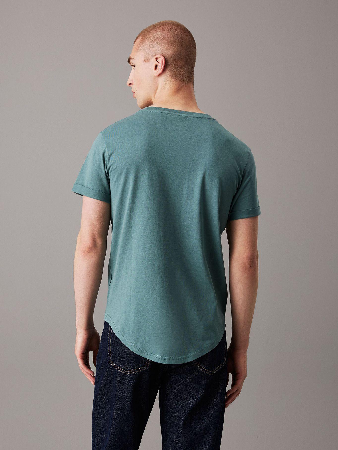 Polera Badge Turn Up Verde Calvin Klein-2