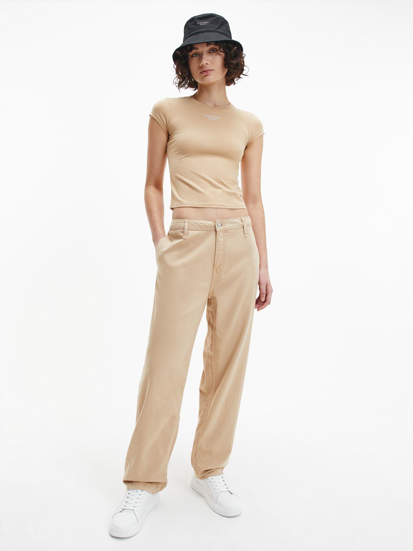 Polera Stacked  Beige Calvin Klein-1