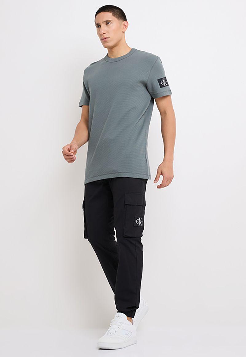 Polera Badge Waffle Gris Calvin Klein-1