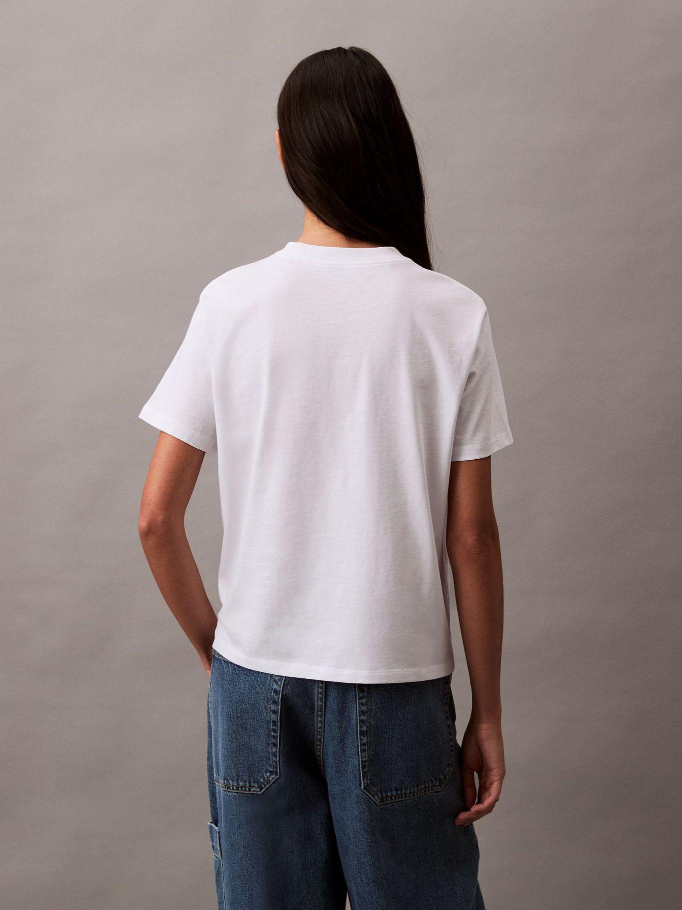 Polera Clásic Monograma Estampado Blanco Calvin Klein-2