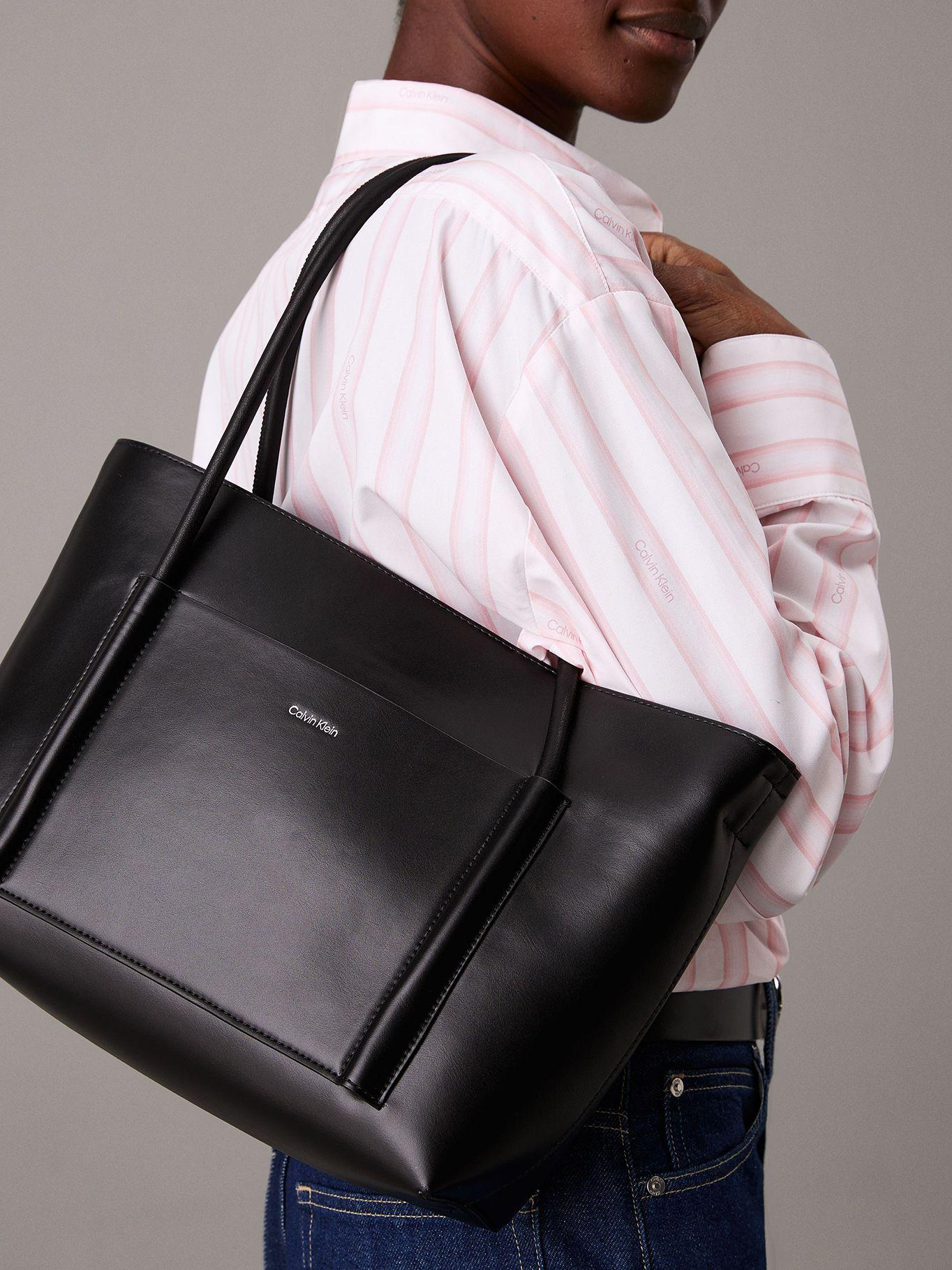 Cartera Tote Ck Linn Medium Negro Calvin Klein-5