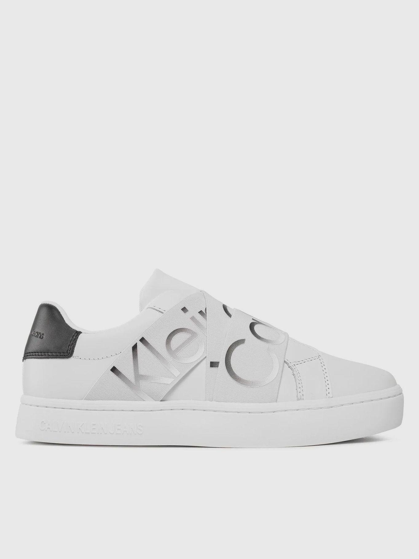 Zapatilla Cuero Classic Cup Elast Blanco Calvin Klein-4