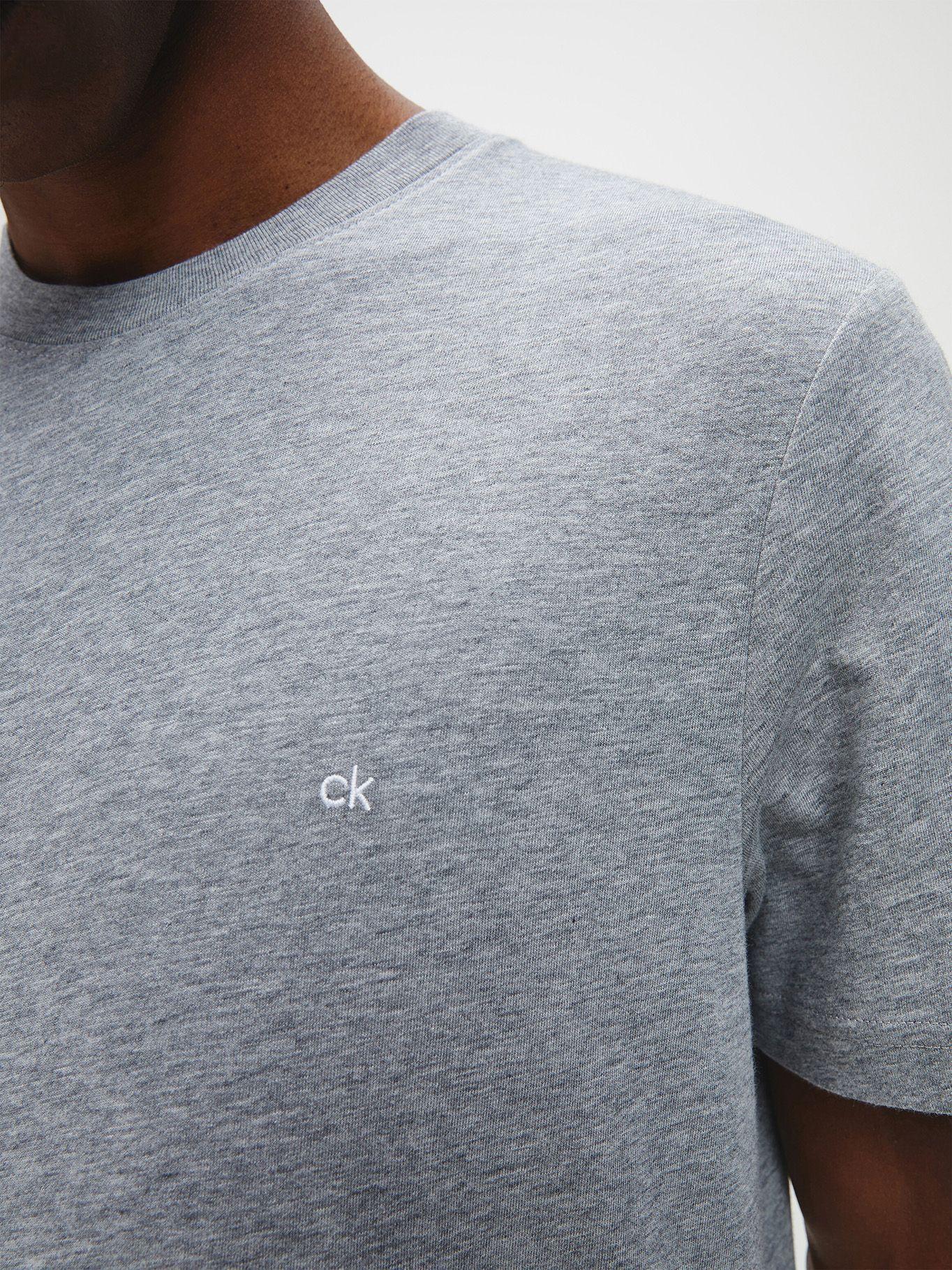 Polera Cotton Logo Embroidery Gris Calvin Klein-3