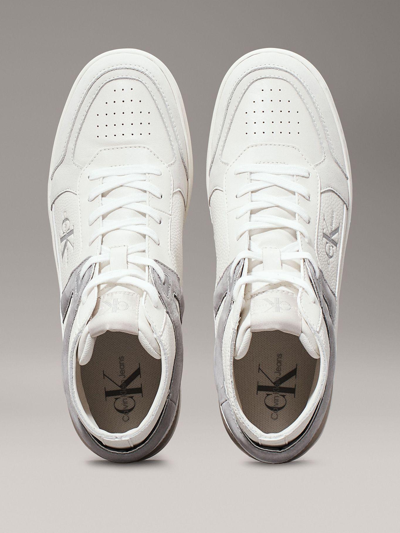Zapatillas de Cuero Basket Cup Mid Blanco Calvin Klein-2
