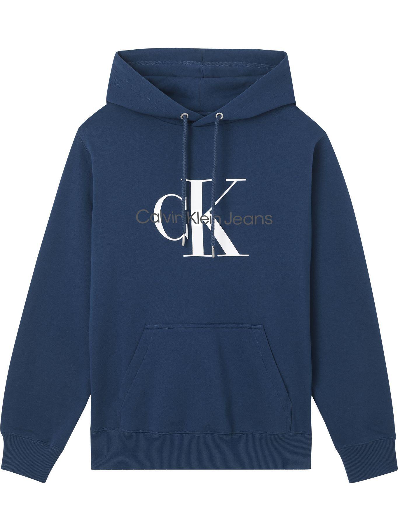 Hoodie Seasonal Monogram Azul Calvin Klein-0