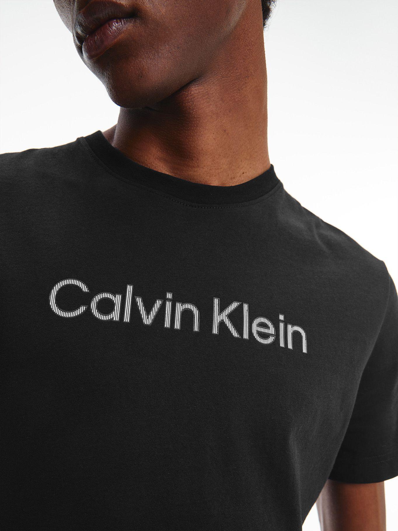 Polera Raised Striped Negro Calvin Klein-3