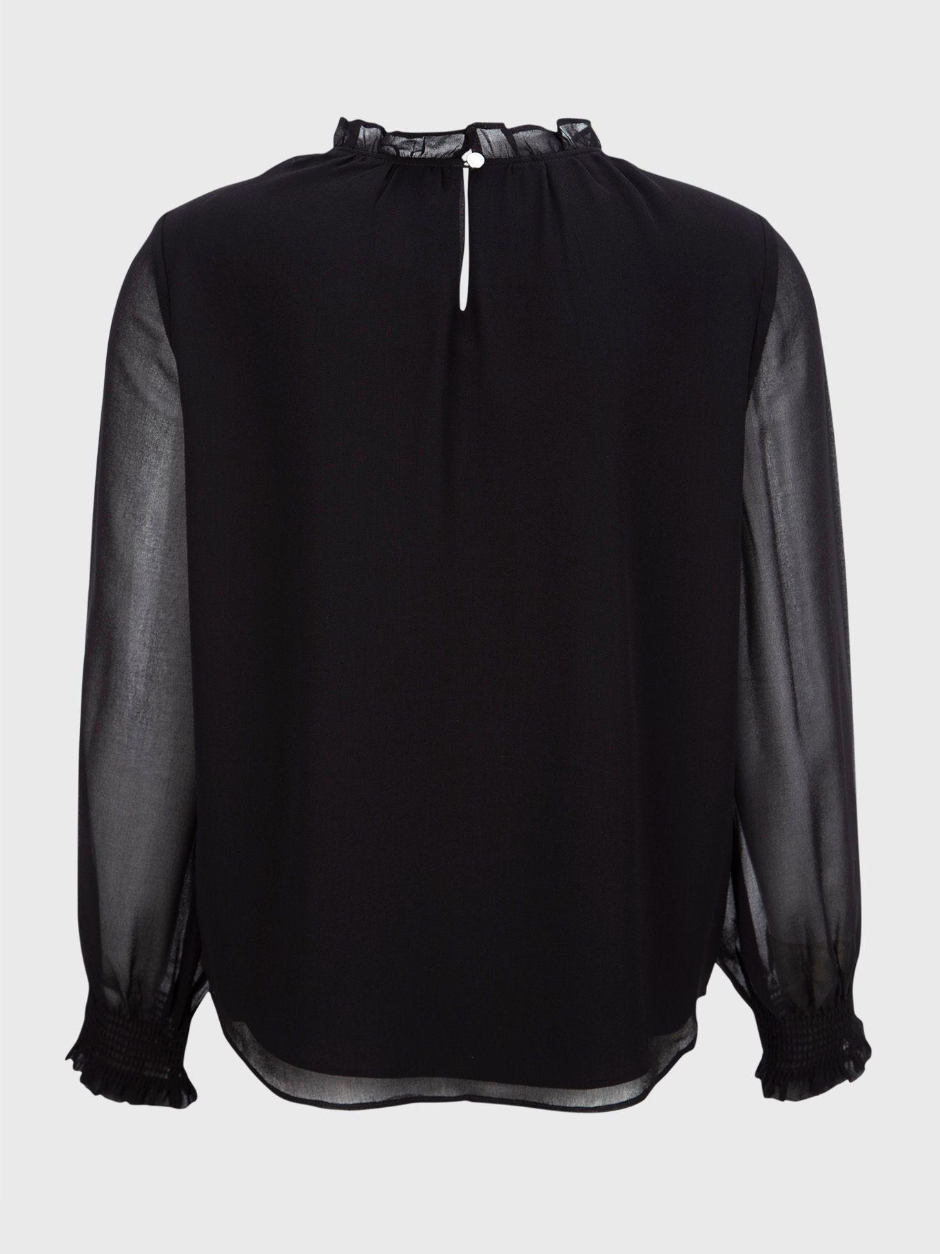 Blusa Tie Front Negro Calvin Klein-1