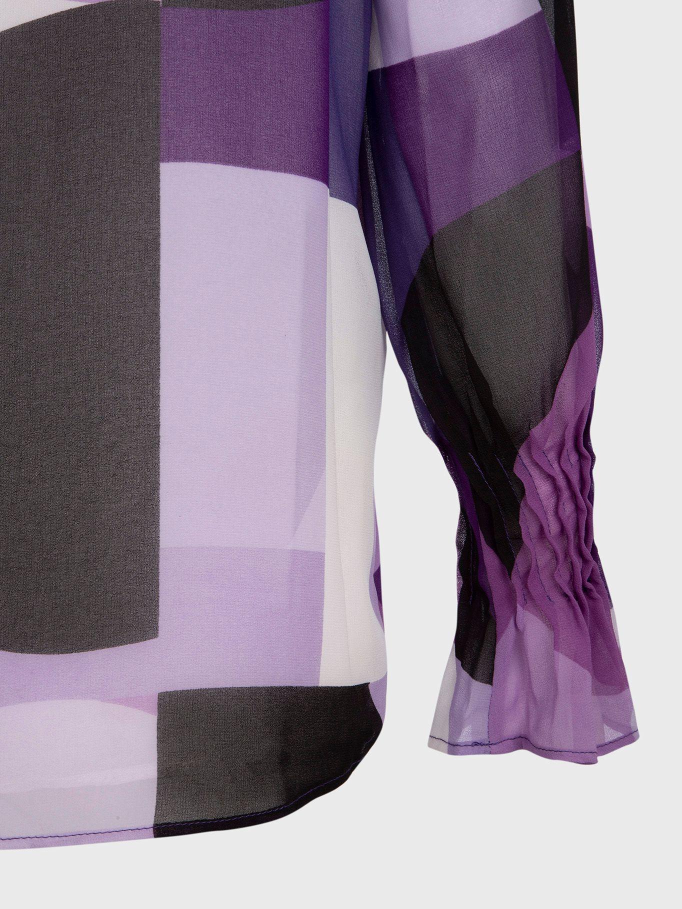 Camisa Print V-Nk Morado Calvin Klein-2