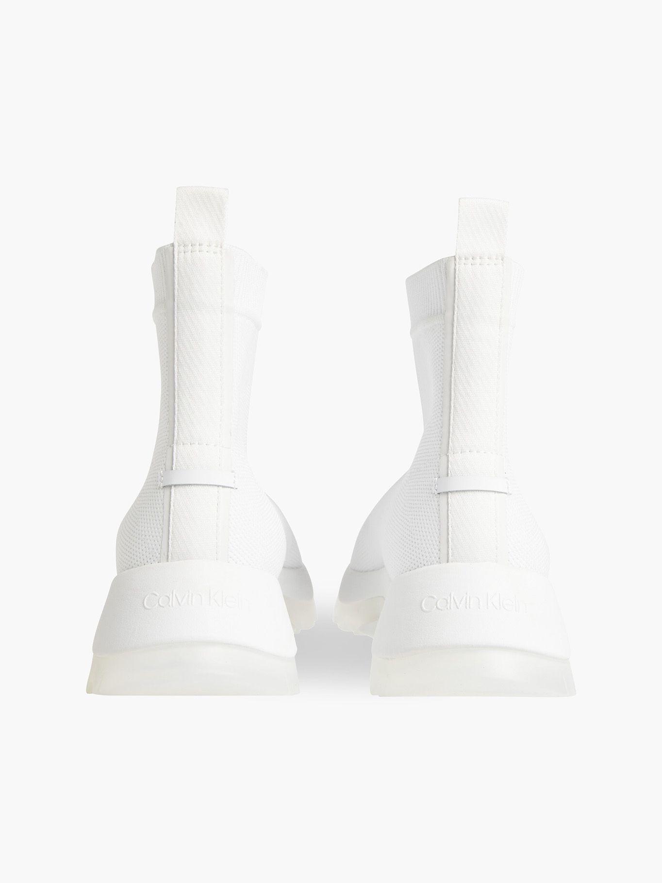 Zapatilla Sock Boot Knit Blanco Calvin Klein-2