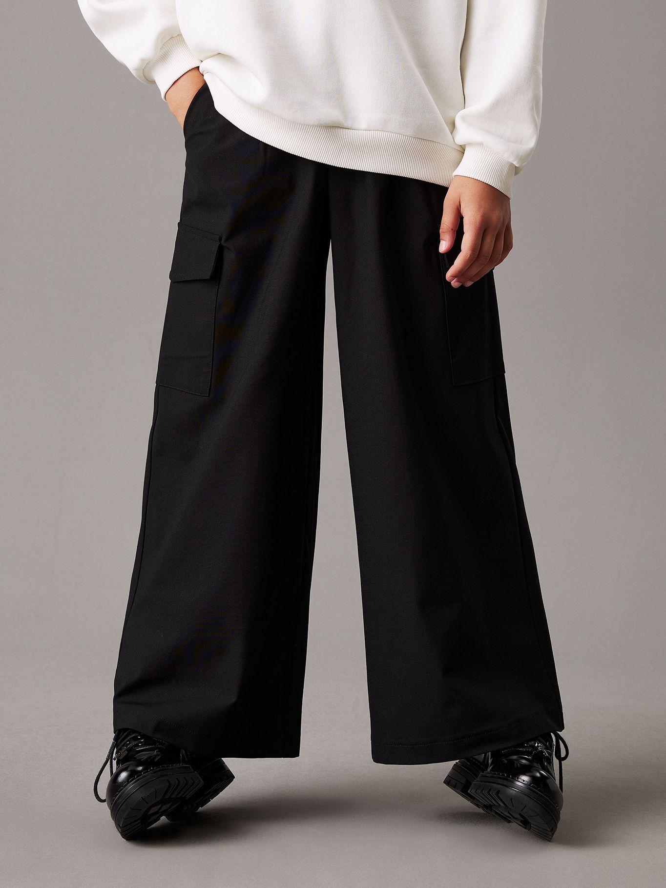 Pantalón Niña Dry Knit Cargo Negro Calvin Klein-0