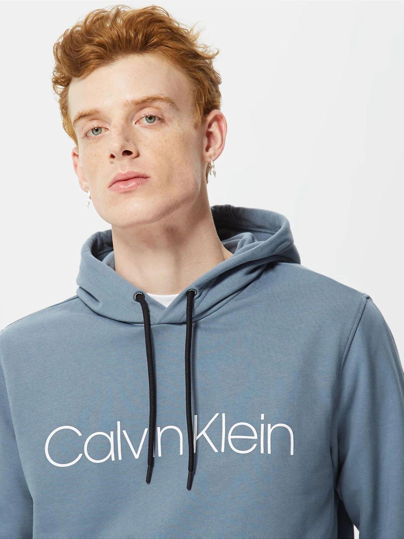 Sudadera con capucha y logo Gris Calvin Klein K10K107033-POC-3
