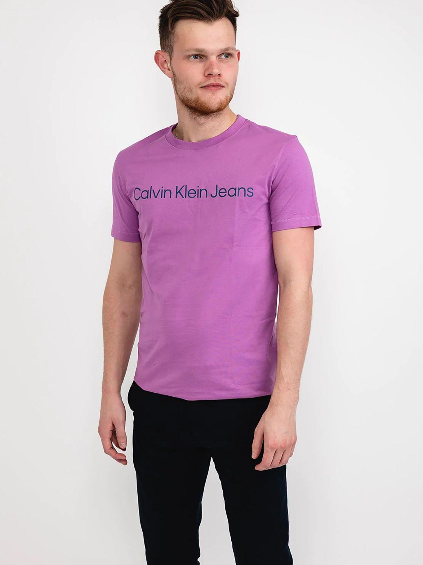 Camiseta con logo Violeta Calvin Klein J30J322344-VDR-0