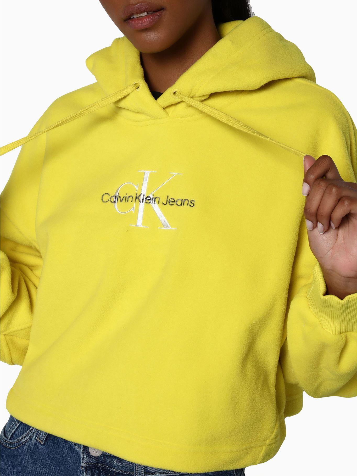 Polerón Hoodie Polar Fleece Amarillo Calvin Klein-3