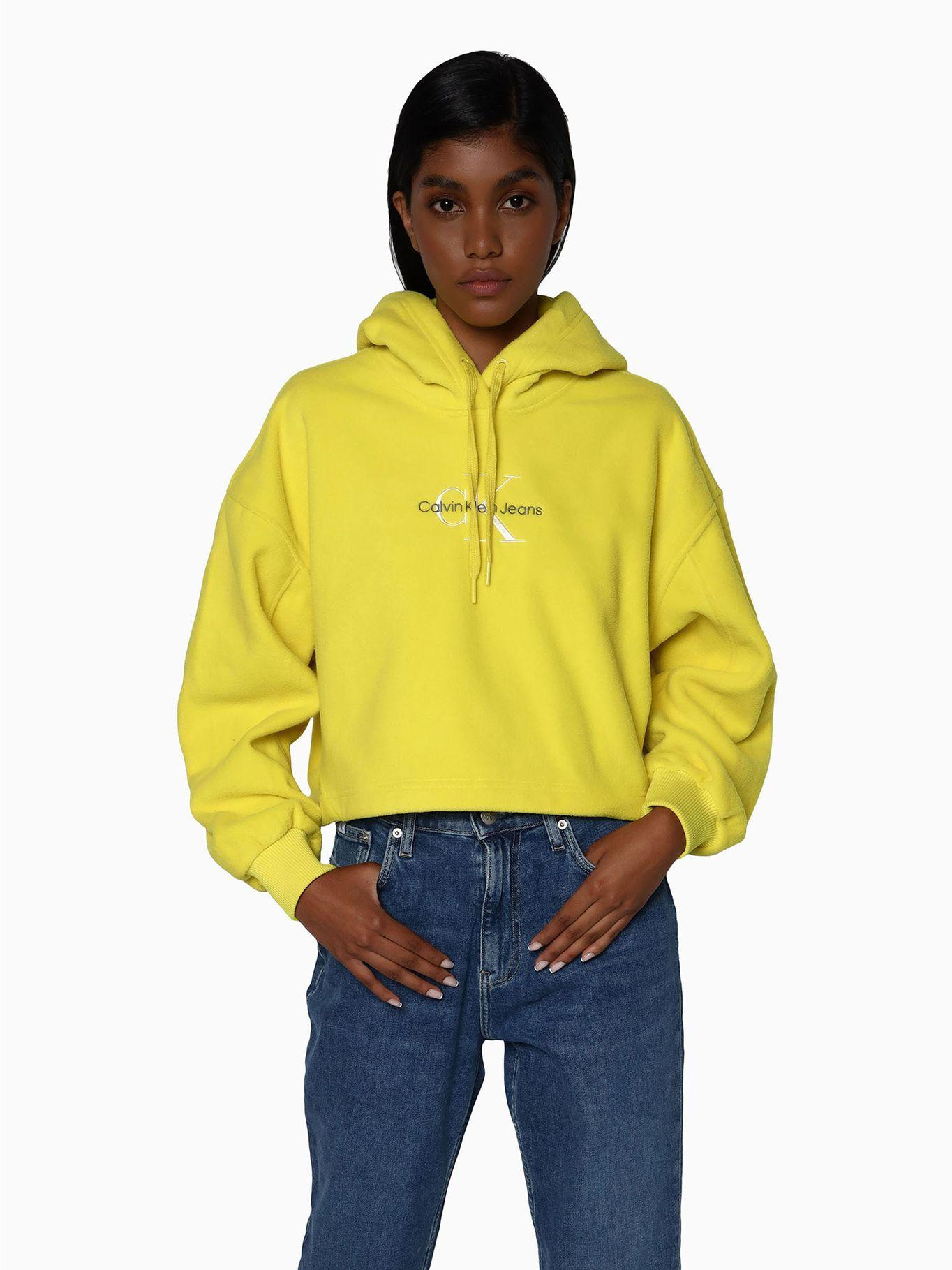 Polerón Hoodie Polar Fleece Amarillo Calvin Klein-0
