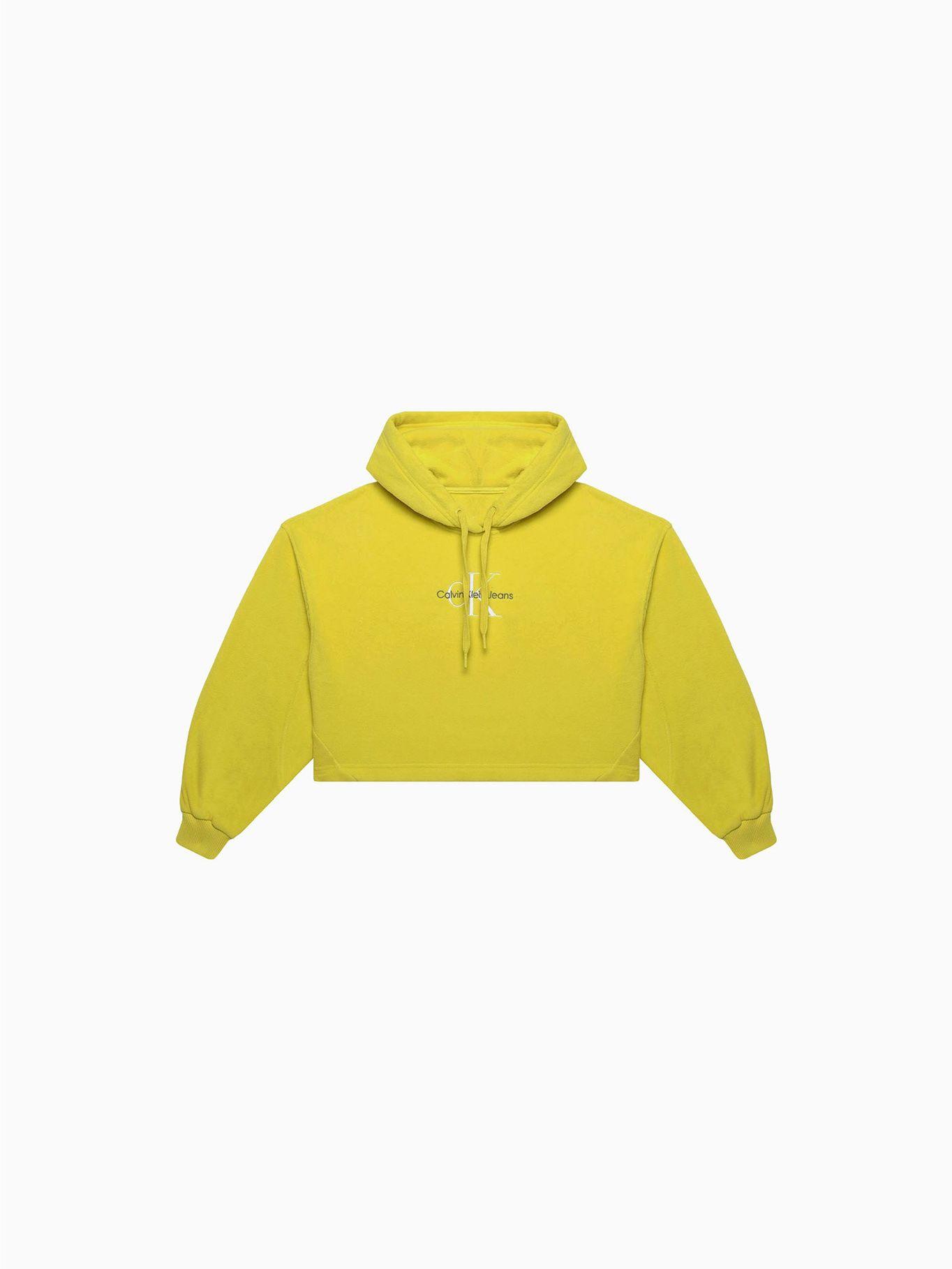 Polerón Hoodie Polar Fleece Amarillo Calvin Klein-4