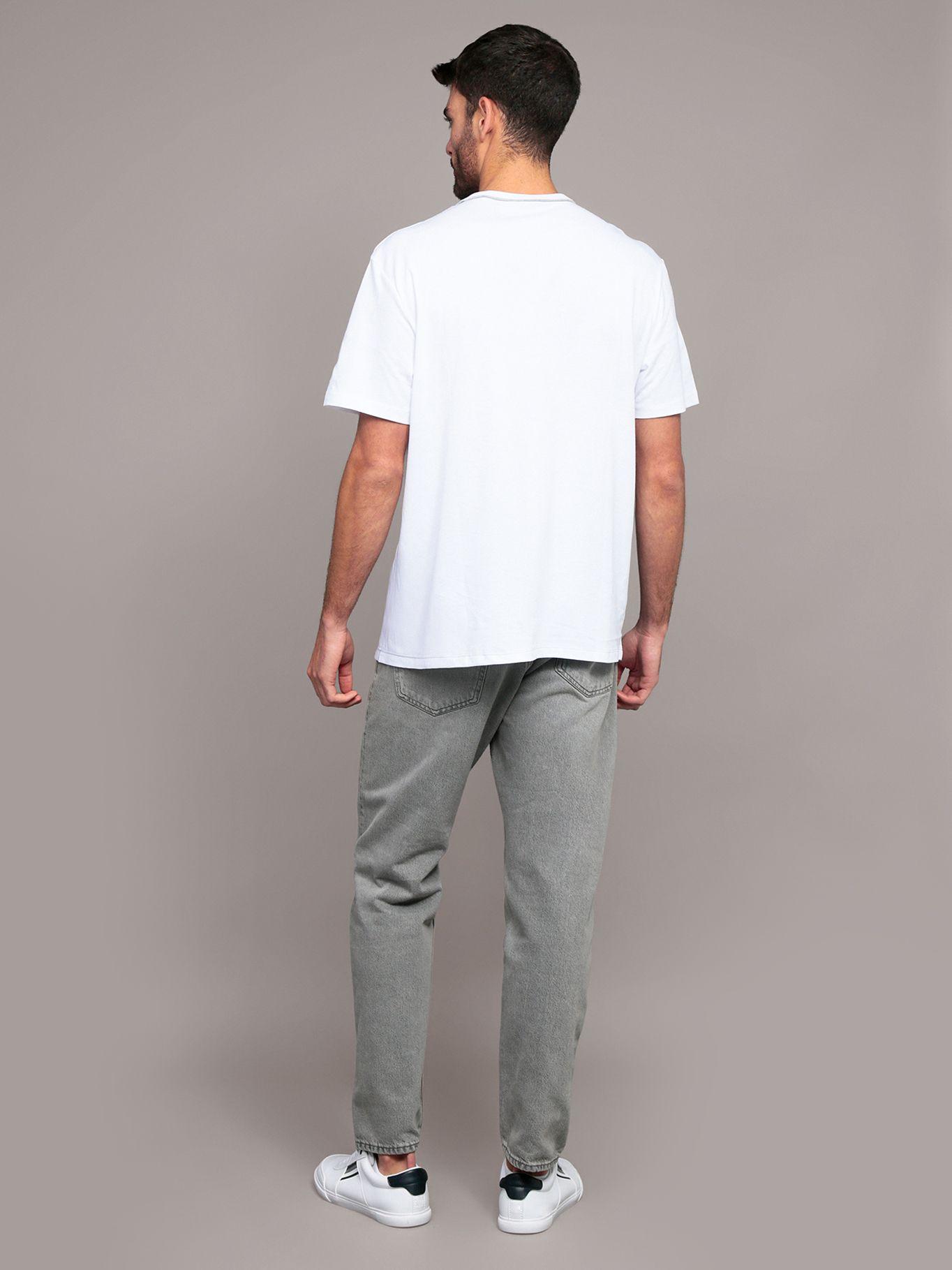 Polera Mixed Media Gris Calvin Klein-2